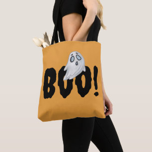 Halloween Sac Fantôme Boo, Orange Thème Éffrayant