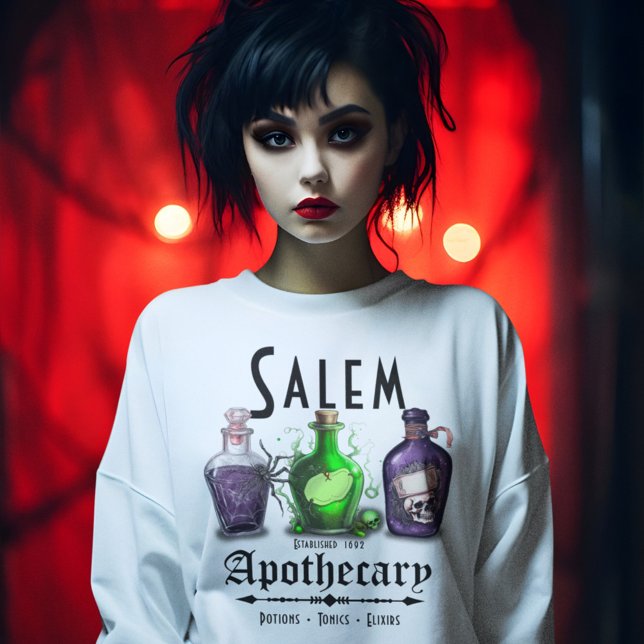 Halloween Salem Apothecary Potions Tonics Elixirs Sweatshirt (Creator Uploaded)