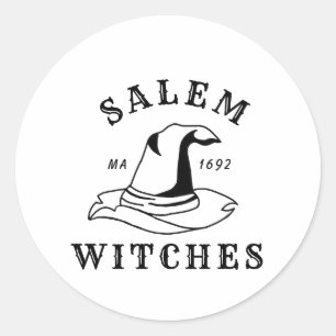 Halloween, Salem Witches Classic Round Sticker