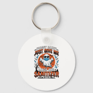 Halloween Sanitizer Funny Ghost Mask Candy_1 Keychain