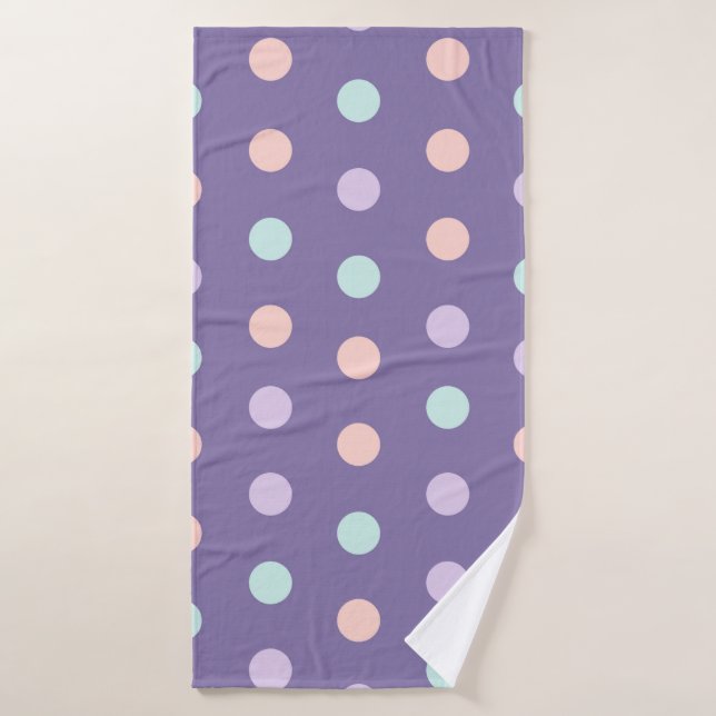 Halloween sans couture motif avec isolat pois (Serviette de bain)