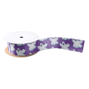 Halloween Satin Ribbon-Ghost Ribbon