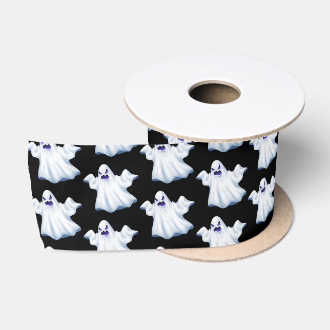 Halloween Satin Ribbon-Ghost Satin Ribbon (Spool)