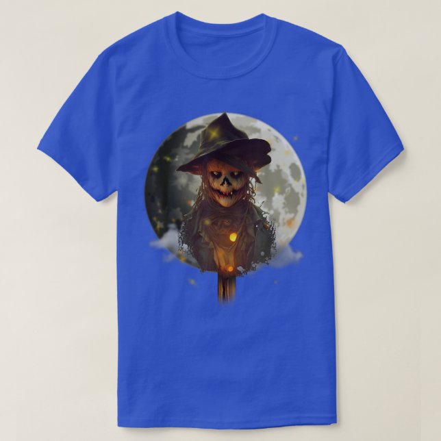 Halloween Scare Ghost Creepy Scary Horror Gothic D T-Shirt (Design Front)