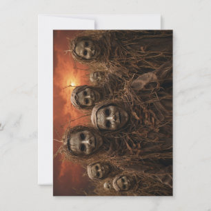 Halloween Scarecrow Greeting Card