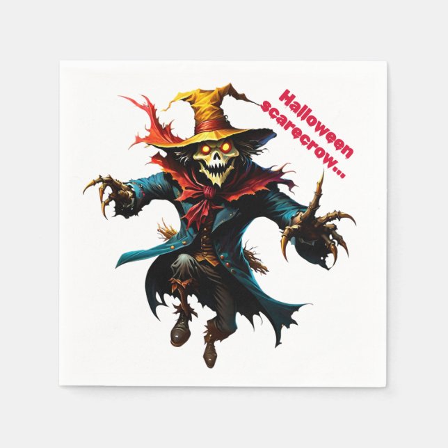 Halloween scarecrow  napkin (Front)