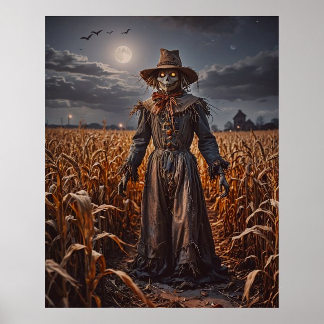 Halloween Scarecrow Poster (Front)