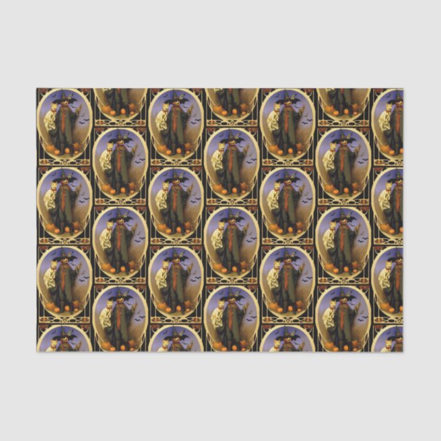 Halloween Scarecrow tissue paper (Front)