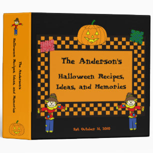 Halloween Scarecrows and Pumpkins Recipe/Ideas/Pho Binder