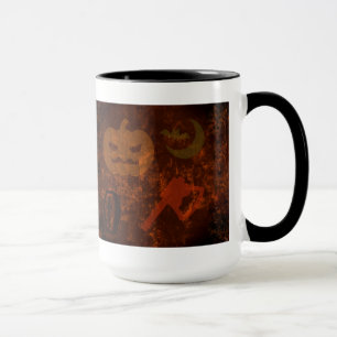 Halloween Scares on Eerie Background Mug