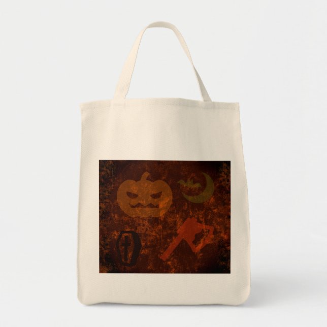 Halloween Scares on Eerie Background Tote Bag (Front)