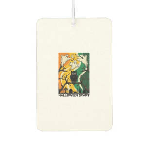 Halloween Scary Black Owl Ghosts Graveyard_1 Air Freshener