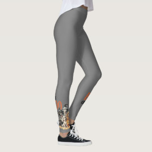 Halloween Scary Boo Dogs Crew Spooky Leggings