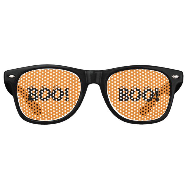 Halloween Scary Boo! eyeballs funny costume Retro Sunglasses (Front)