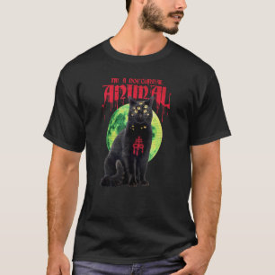 Halloween Scary Cat Horror Halloween Moon Night T-Shirt