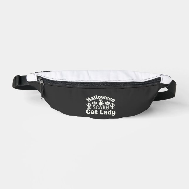Halloween Scary Cat Lady_1 Fanny Pack (Front)