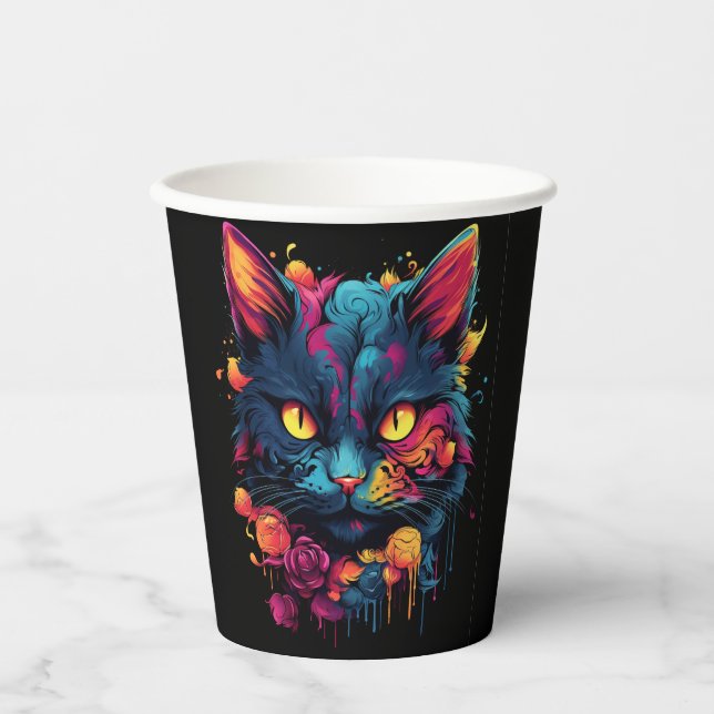 Halloween/Scary Cat/Witch/Wizard  Paper Cups (Front)