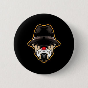 Halloween Scary Clown Cholo Gangster 2 Inch Round Button