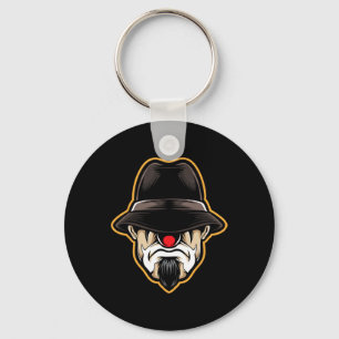 Halloween Scary Clown Cholo Gangster  Keychain