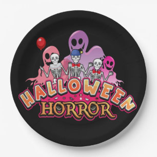 Halloween Scary Clowns Horror Paper Plates