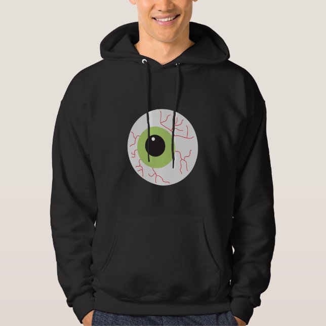 Halloween Scary Eyeball Hoodie (Front)
