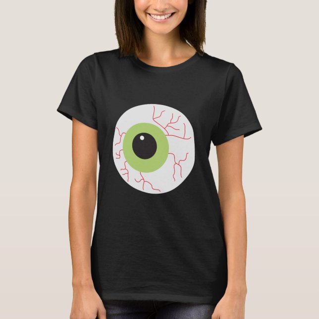 Halloween Scary Eyeball T-Shirt (Front)
