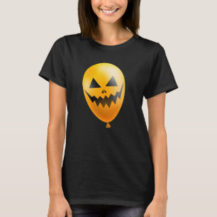 Halloween Scary Face Balloons Costume Smile Hallow T-Shirt