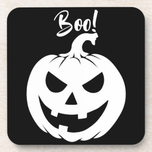 Halloween Scary Face Jack-O-Lantern Custom  Coaster