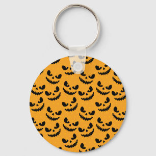 Halloween: scary faces, vintage style. keychain