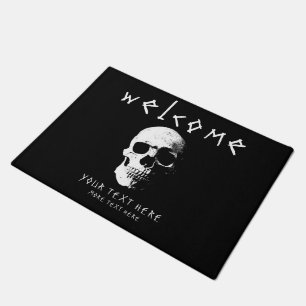 Halloween Scary Fear Horror Welcome Template Doormat