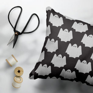 Halloween, Scary Ghost, Trick Or Treat, Boo Accent Pillow