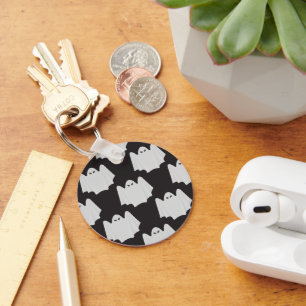 Halloween, Scary Ghost, Trick Or Treat, Boo Keychain