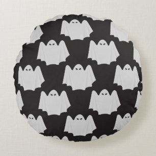 Halloween, Scary Ghost, Trick Or Treat, Boo Round Pillow