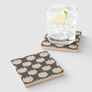 Halloween, Scary Ghost, Trick Or Treat, Boo Stone Coaster