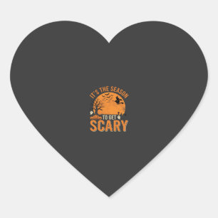 Halloween Scary Haunted Castle Vector Heart Sticker