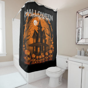 HALLOWEEN SCARY HAUNTED HOUSE SKULLS