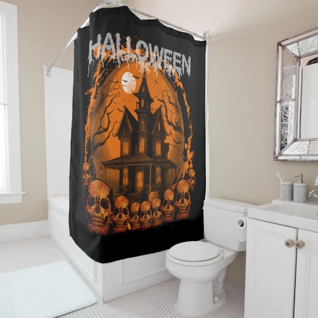 HALLOWEEN SCARY HAUNTED HOUSE SKULLS (In Situ)