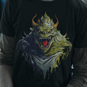 Halloween Scary Monster AI Art  T-Shirt