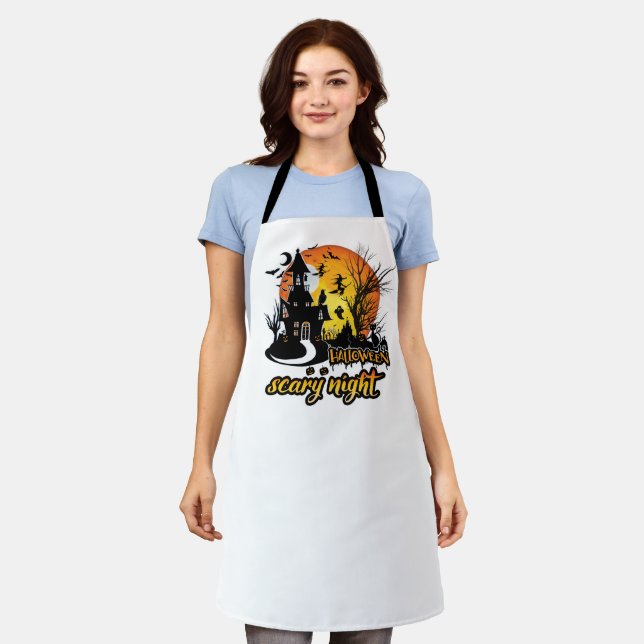 Halloween Scary Night Apron (Worn)