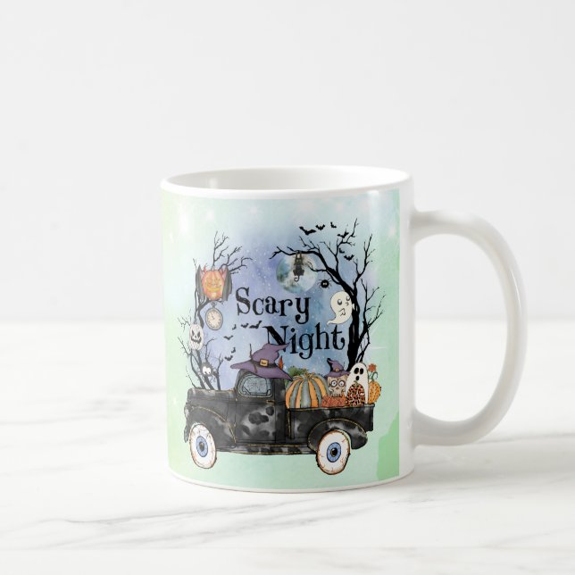 Halloween Scary Night Coffee Mug (Right)