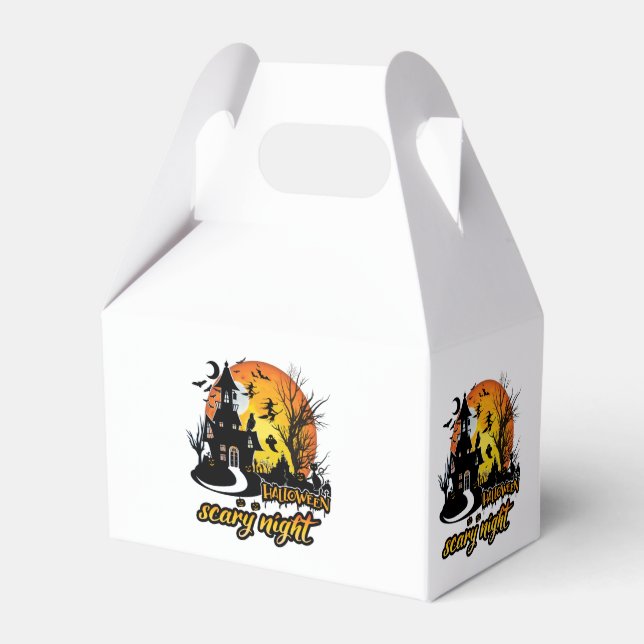 Halloween Scary Night Favor Box (Front Side)