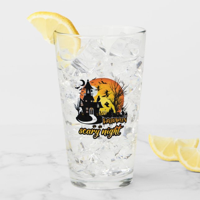 Halloween Scary Night Glass (Front Ice)
