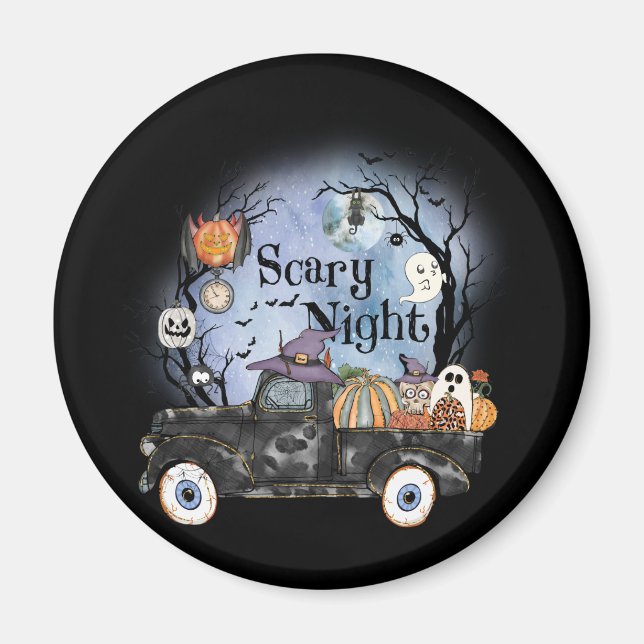 Halloween Scary Night Magnet (Front)
