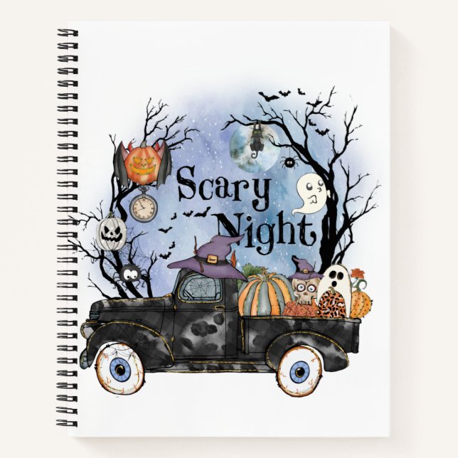 Halloween Scary Night Notebook (Front)
