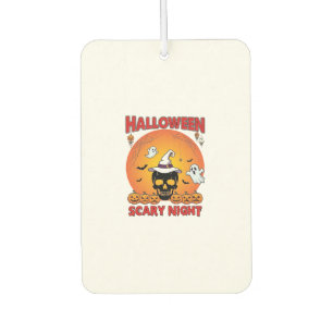 Halloween Scary Night Skull Witch Hat Pumpkins Gho Air Freshener