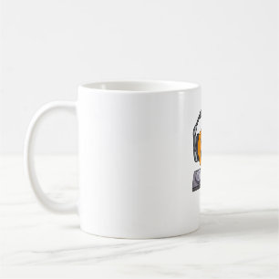 Halloween Scary Pumpkin DJ Music Turntables Men Wo Coffee Mug