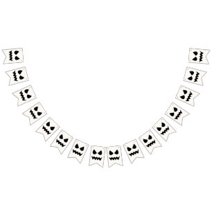 Halloween Scary Pumpkin Ghost Face Bunting Flags