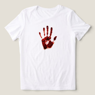 Halloween Scary Red Hand (Style No. 2) Tri-Blend Shirt