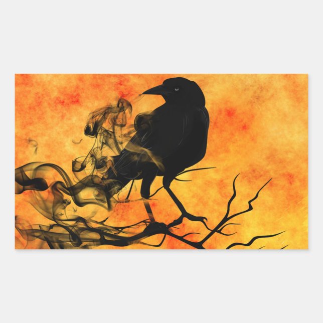 Halloween Scary Scene 11 The Raven Sticker (Front)