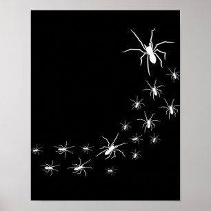 Halloween Scary Spider Spider Lover Gift Idea Poster